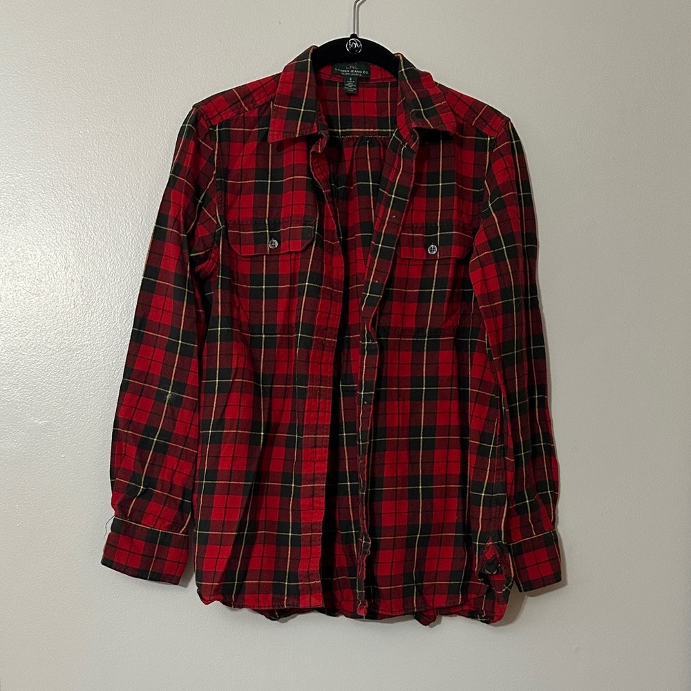 Ralph Lauren Tartan Plaid Women's Button Down Shirt